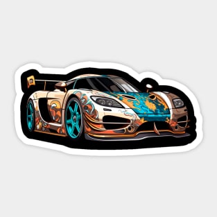 Shelvi car racing Sticker